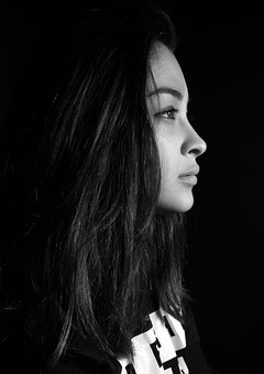 girl with long hair